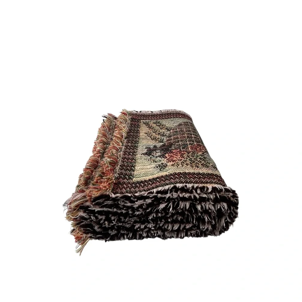 Cornucopia Tapestry Fabric Placemats Set of 4 Thanksgiving Fall Decor Pumpkin